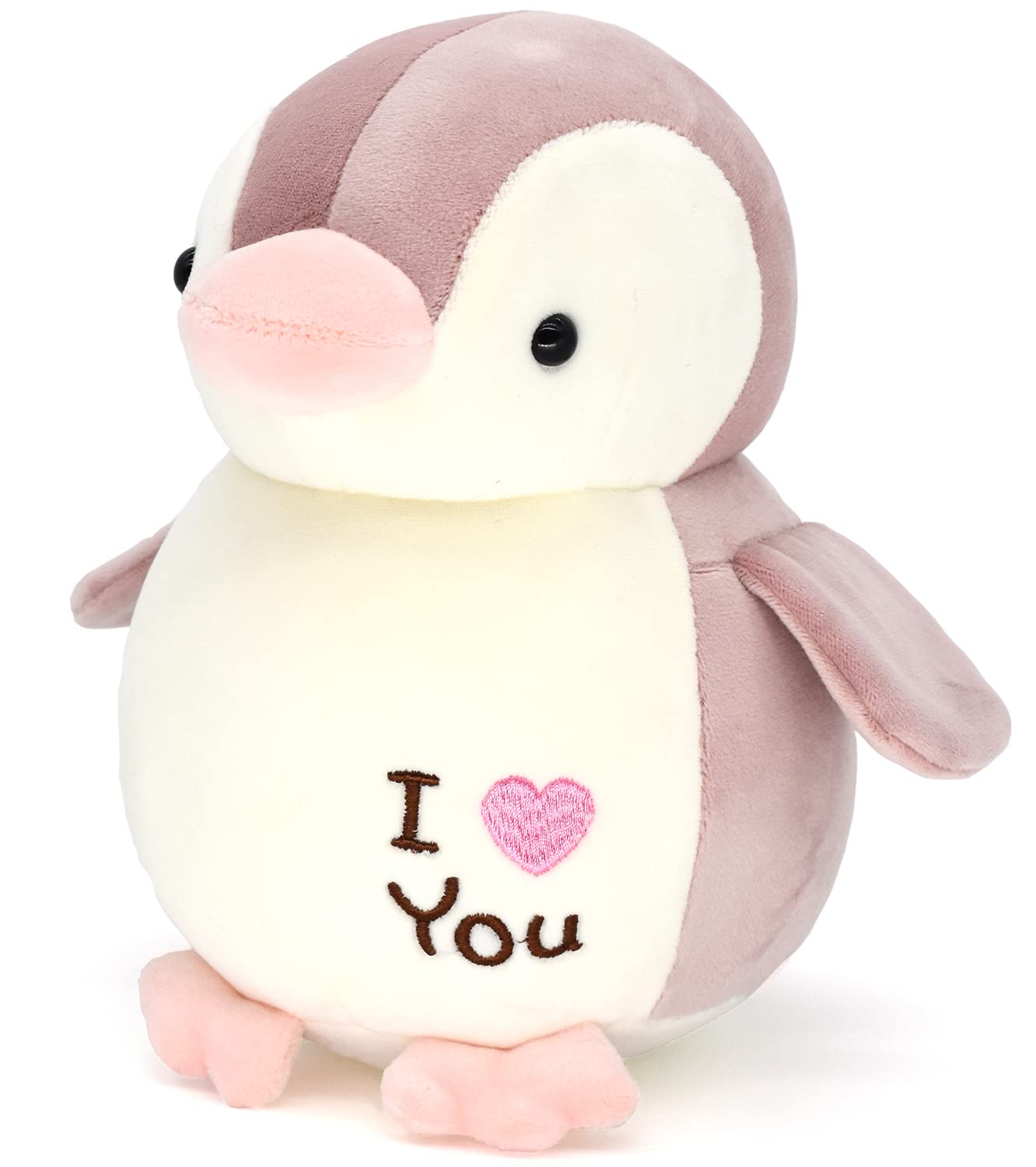 HWD 8.7" Soft Stuffed Penguin Doll, Pink Polyester Toy for Kids, Model H-QE-0102, Perfect Gift for Birthdays & Christmas