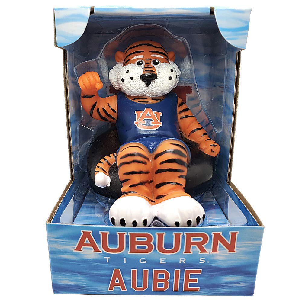 Rubber Tubbers Auburn Tigers (Aubie) Collegiate Bathtub Toys - Officially Licensed NCAA Team Mascots, Authentic Sports Memorabil
