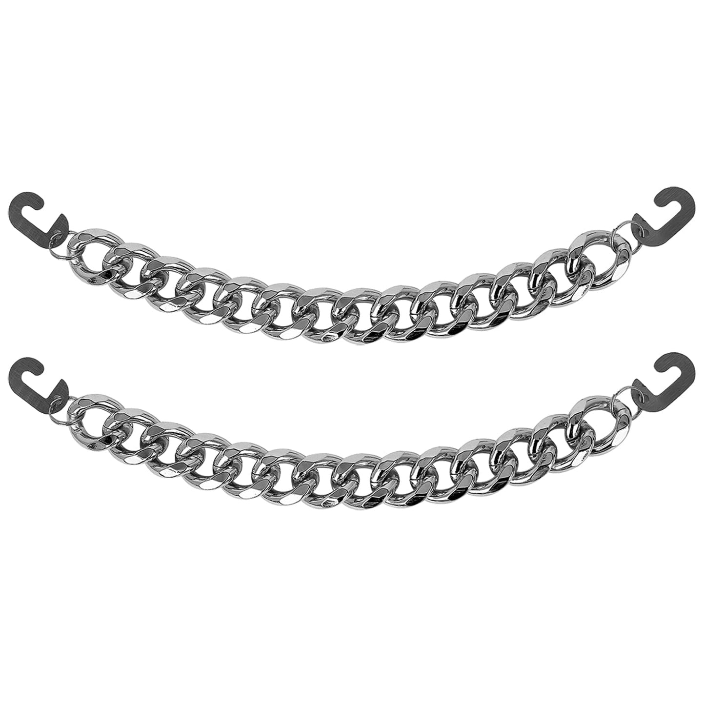 Silver Bling Metal Chain Decoration Charms For Teen Men Women Adults Shoes Accessories