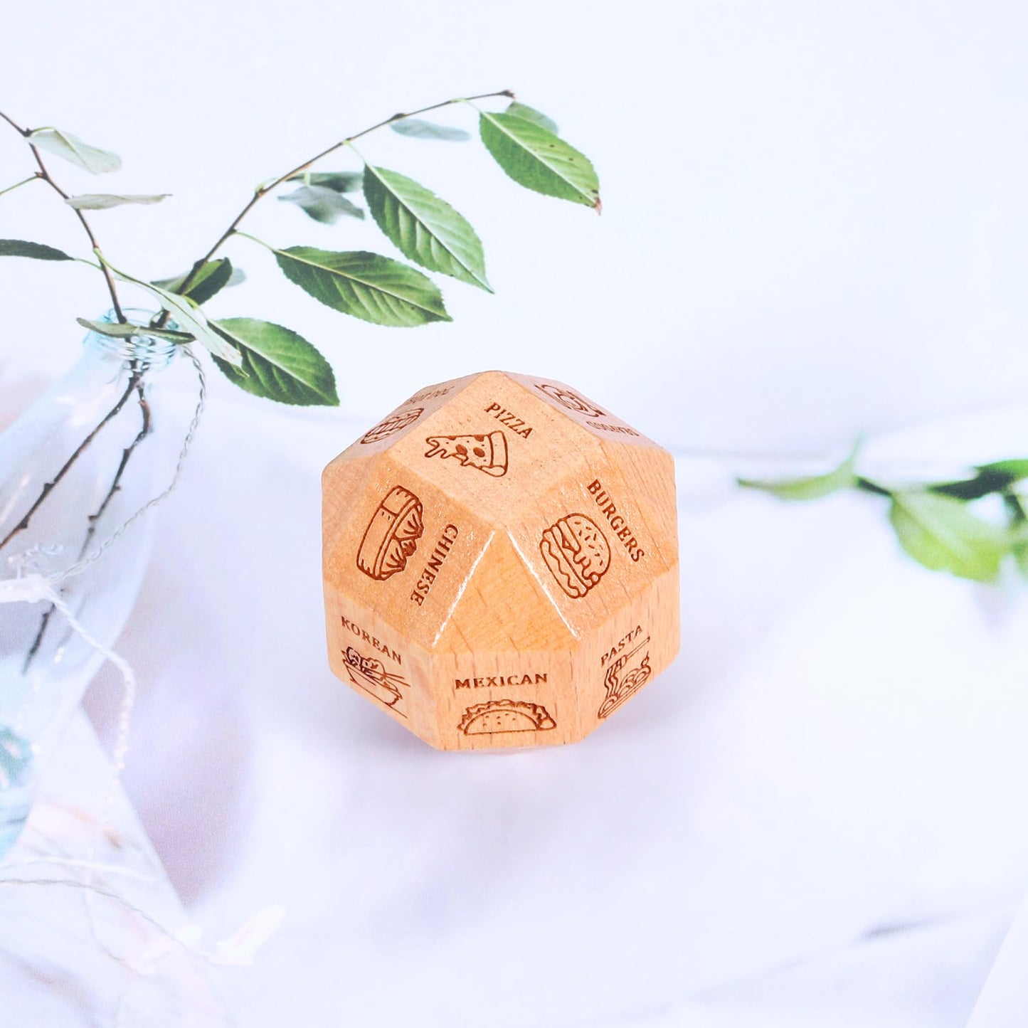 Christmas Party Favor Stocking Stuffers for Him, Anniversary Date Gifts for Him,18 Sides Food Decider Date Night Dice for Boyfri