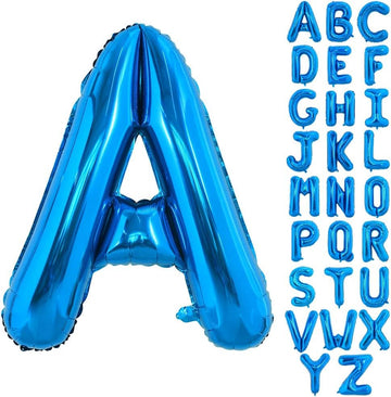 Toniful 40 Inch Large Blue Letter A Balloons Giant Alphabet Letter Balloons,Foil Mylar Big Balloons For Birthday Party Anniversa