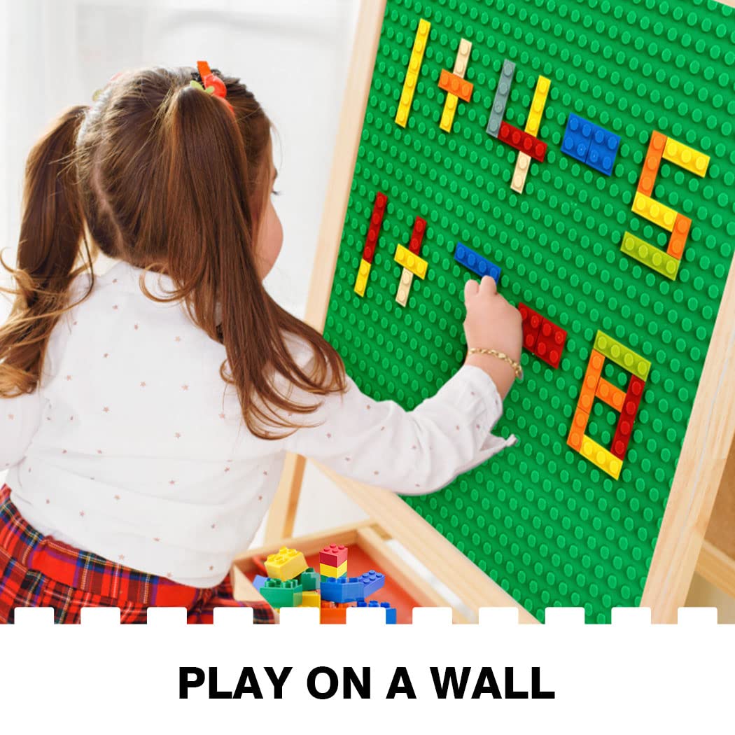 Etarnfly 8 Pack Peel-And-Stick Building Baseplates, 10   X10    Classic Self-Adhesive Boards - 100% Compatible With All Major Br