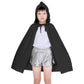 Dxhycc Hooded Cloak Cape Unisex Halloween Cloak For Halloween Christmas Role Play Cosplay Costume, Black
