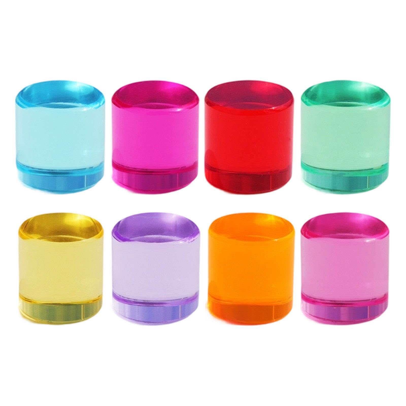 Styleheaven 8Pcs Rainbow Building Blocks Set Training Rainbow Building Acrylic Cylinders 2.5Cm