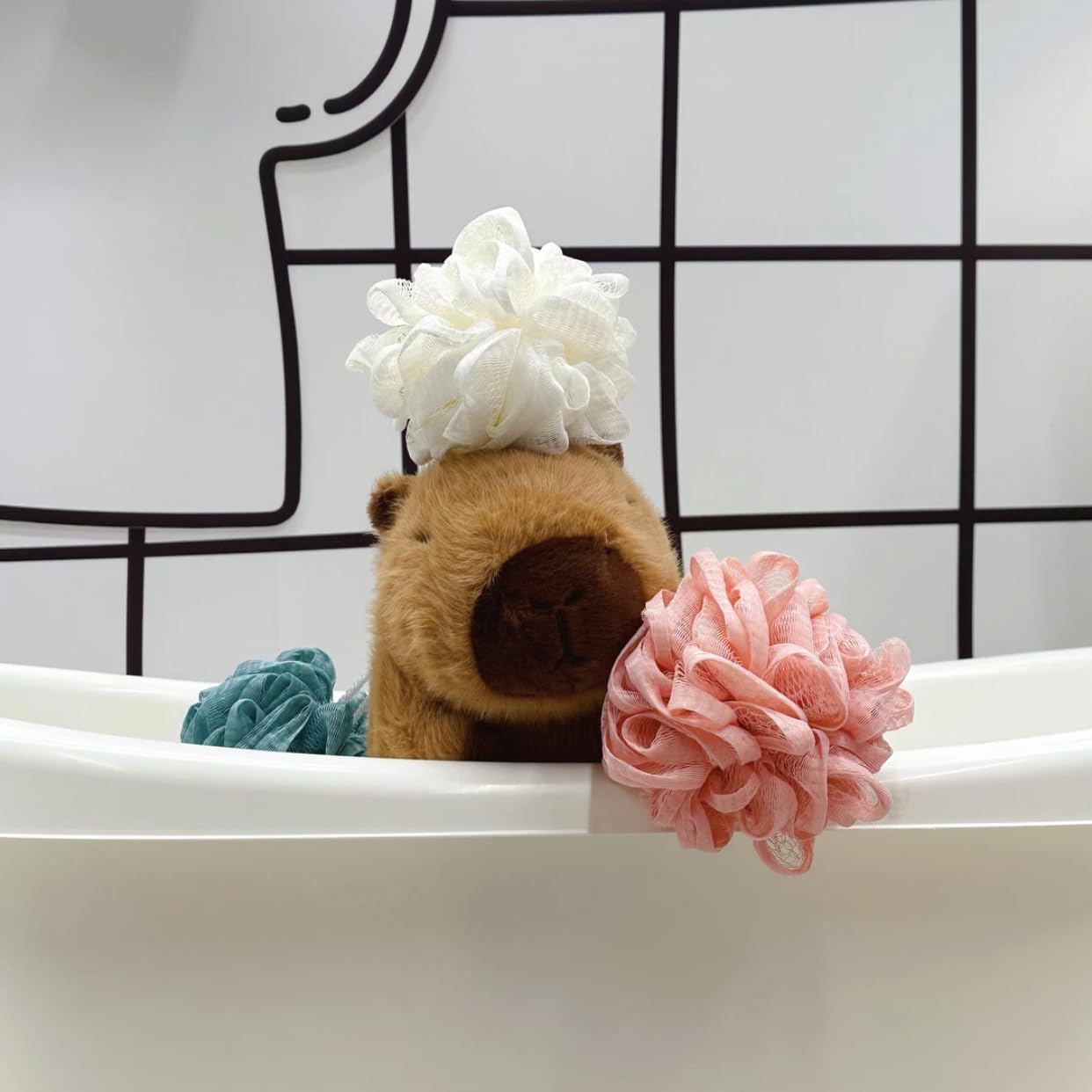 Chdblock Capybara Stuffed Animals,Capybara Plush Toys,Kawaii Rodents,Capybara Plushie Toys,Cute Capybara Stuffed Animals,Turtle