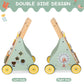 Gigglegems Wooden Baby Walker, Multiple Learning Activities Center Develops Motor Skills For Infant To Toddler, Push And Pull Wa