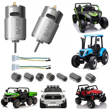 2 Pcs 24V RS555 35000RPM Electric Motor Drive Engine for Power Wheel Motor Upgrade,High Speed Motor Gearbox Accessories for Powe