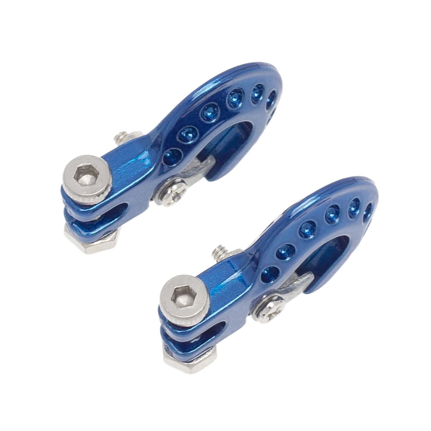 Lafeina Rc Crawler Winch Hooks, Metal Trailer Tow Hook For 1/10 Rc Car Scx10 Tamiya Cc01 D90 D110 Tf2 Trx4 Accessories (B, Blue)