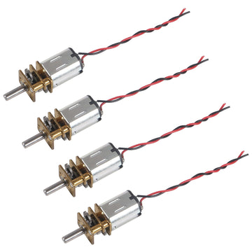 JUZITAO 8pcs Mini Micro N20 Gear Motor DC 3V-6V Slow Speed Full Metal Gearbox Micro Motor for RC Car, Robot Model, DIY Engine To