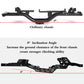 OGRC Carbon Fiber Angled Skid Chassis Kit Angled Skid LCG Chassis Kit for Axial SCX24 Deadbolt JLU C10 Bronco Upgrade Part