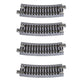 Kato USA Model Train Products Unitrack, 315mm (12 3/8'') Radius 15-Degree Curve Track (4-Piece)