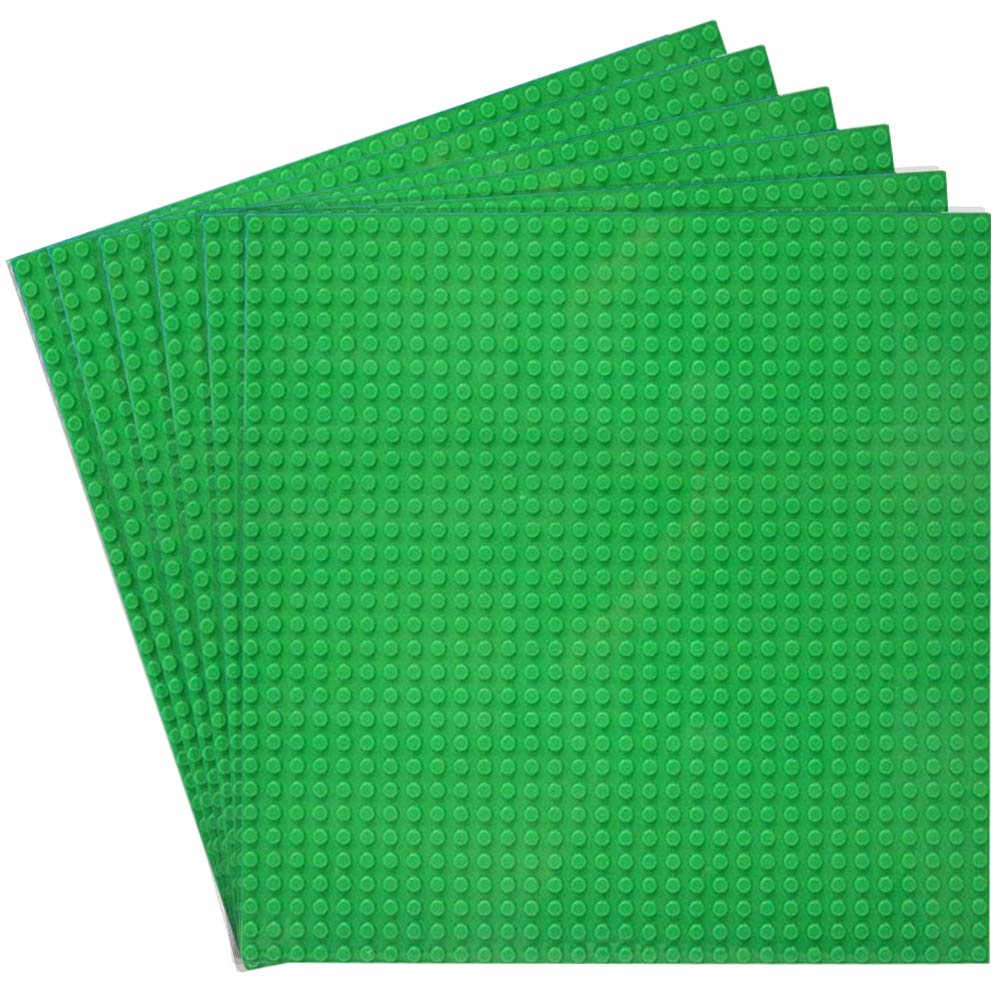 Jnzong Classic Baseplates Building Base Plates For Building Bricks 100% Compatible With Major Brands-Baseplates 10'' X 10'', Pac