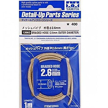 Tamiya 1/24 Braided Hose 2.6Mm Tam12663 Plastic Accessories Car