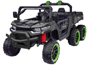 24V 2 Seater 4Wd Powered Ride On Dump Truck With Electric Dump Bed, Electric Utv With Remote Control, Shovel, Pull Bow, Music Pl