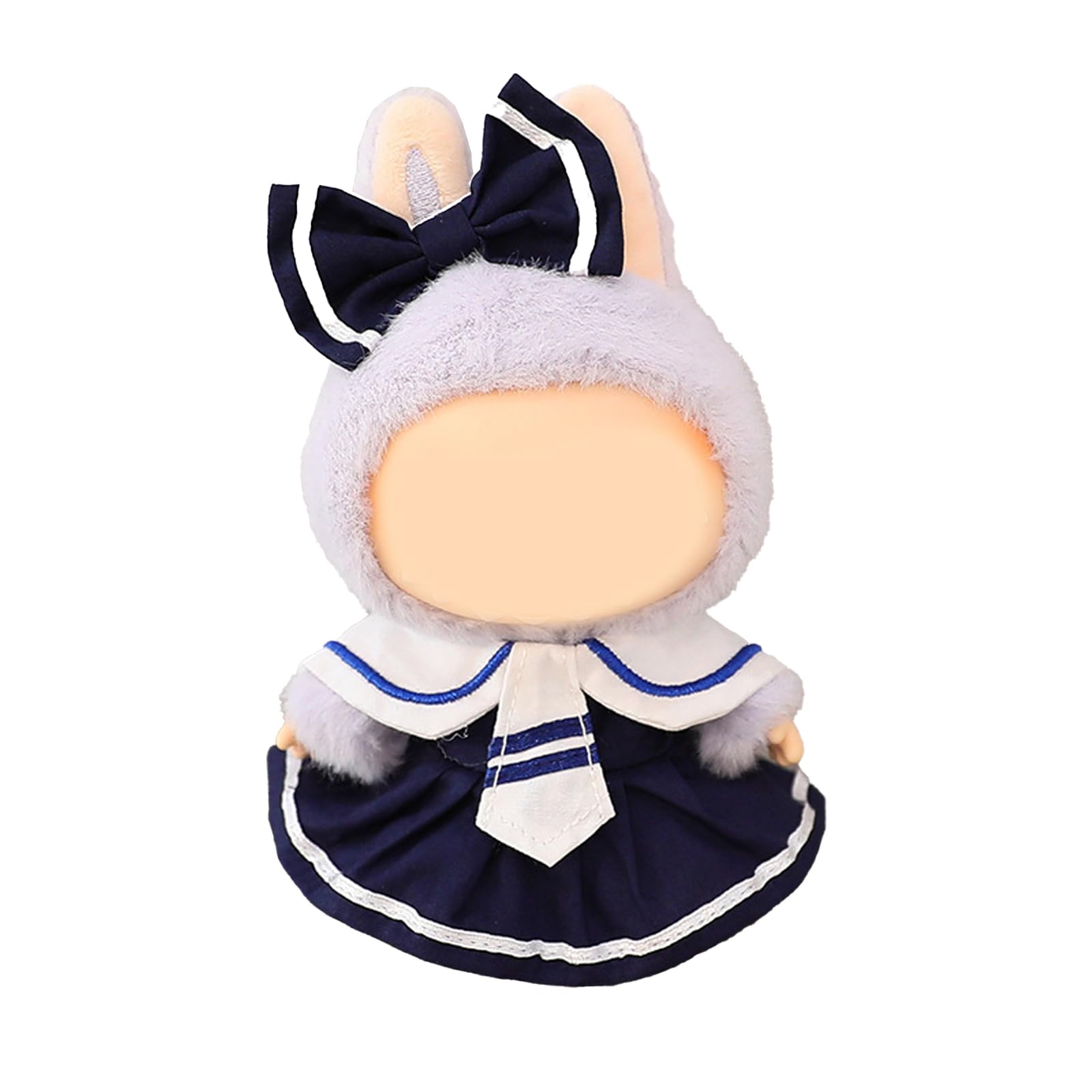 QIUTIMIY Clothes for Doll 17cm Doll Clothes 2-Piece-Set Doll Clothes enhanced Doll Outfit with Accessories-Birthday Dress+Hairclip(NO Doll Included)