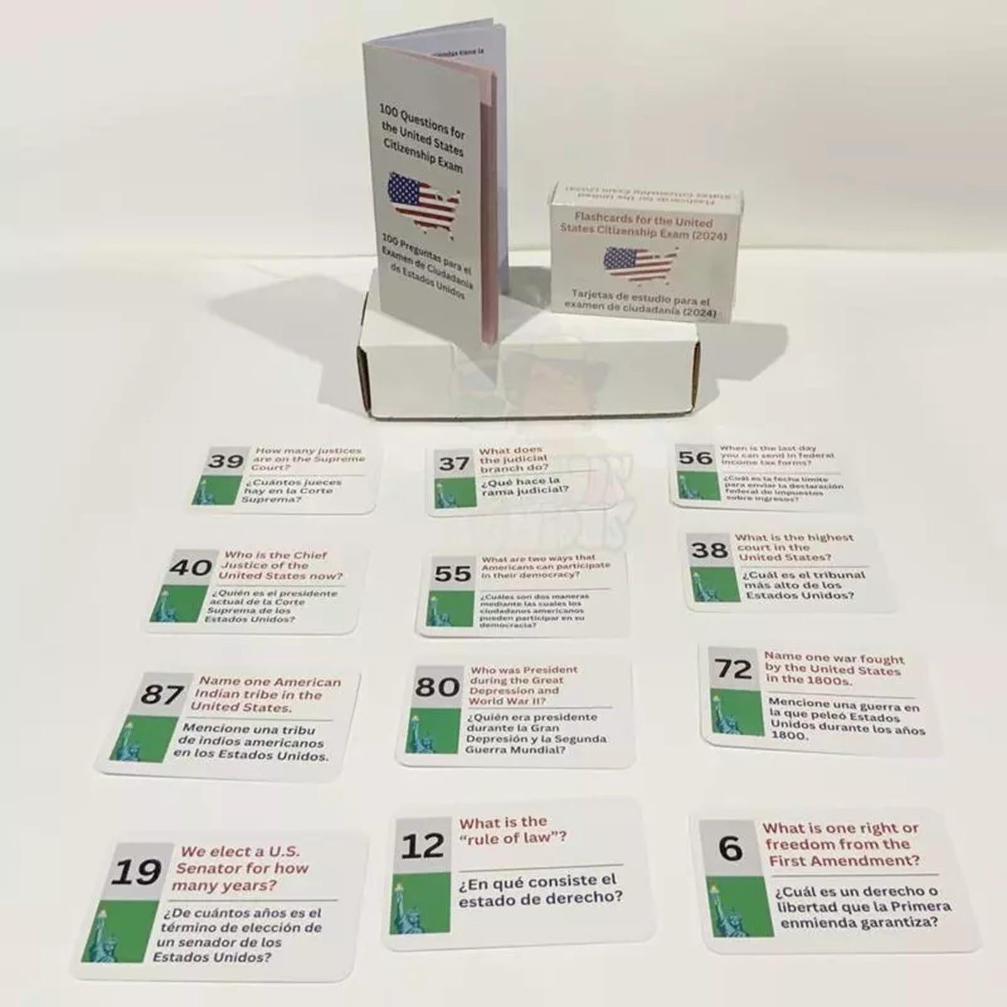 US Citizenship Test Flash Cards 2025, 100 USCIS Civics Questions and Answers, Naturalization Exam Study Guide,US Civics Test Fla