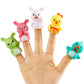 Foimas Easter Finger Puppets Toys,5Pcs Bunny Chick Finger Puppet Toys For Kids Easter Basket Stuffer Egg Filler Gift Bag Fillers