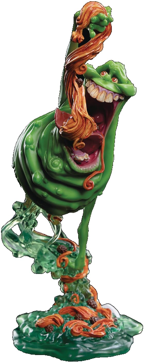 Weta Workshop Mini Epics Ghostbusters Slimer Figure - Green Vinyl - Model WT75003047