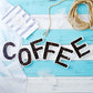 Coffeezone Small Ceramic Letter Dish & Plates for Candy/Nuts Ideas, Wedding Party Decor (Letter M)