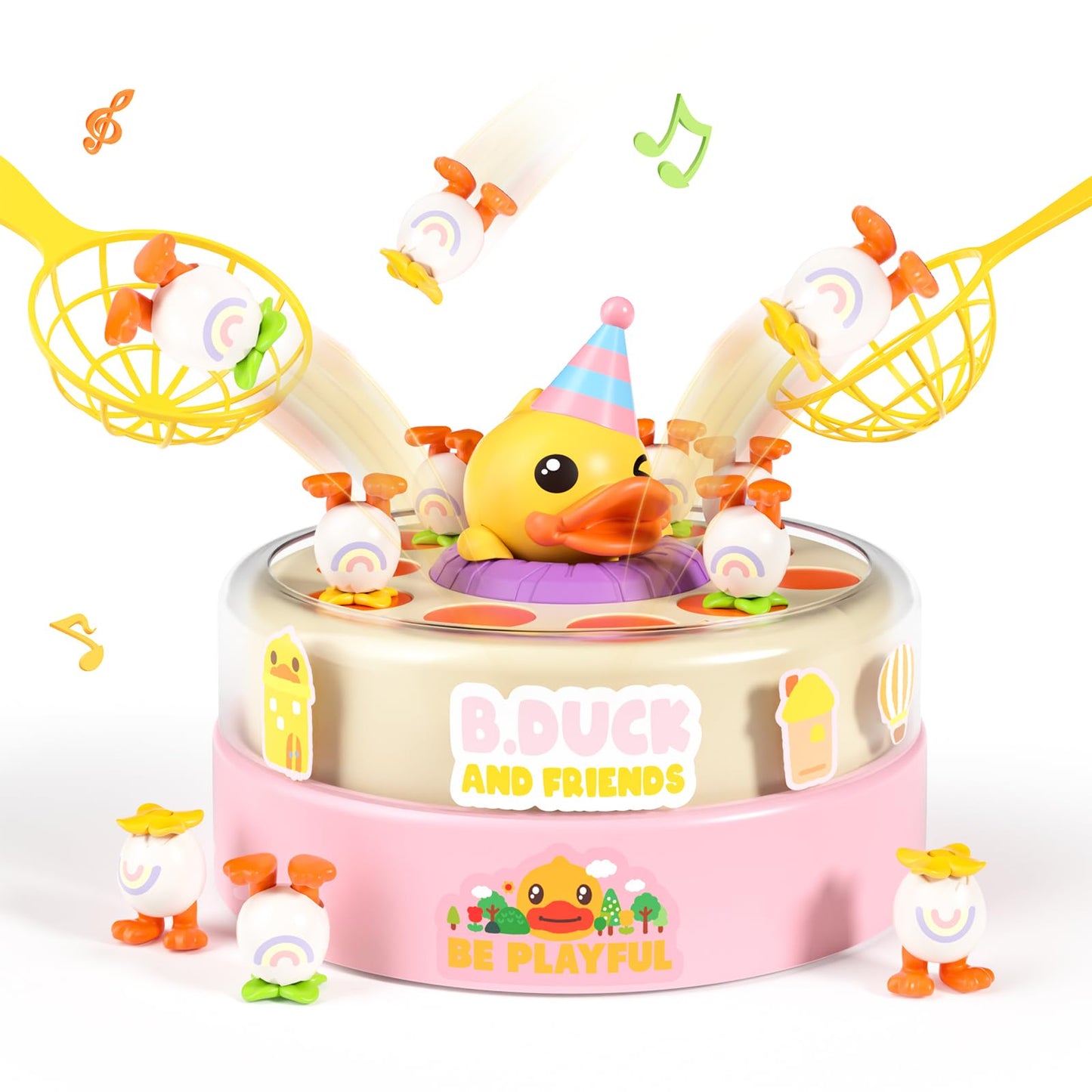 BLF FUN Catch and Bounce Duck Game for Kids, Plastic Board Game Model 685-41BD-1P, Ideal Birthday Gift for Ages 4-8