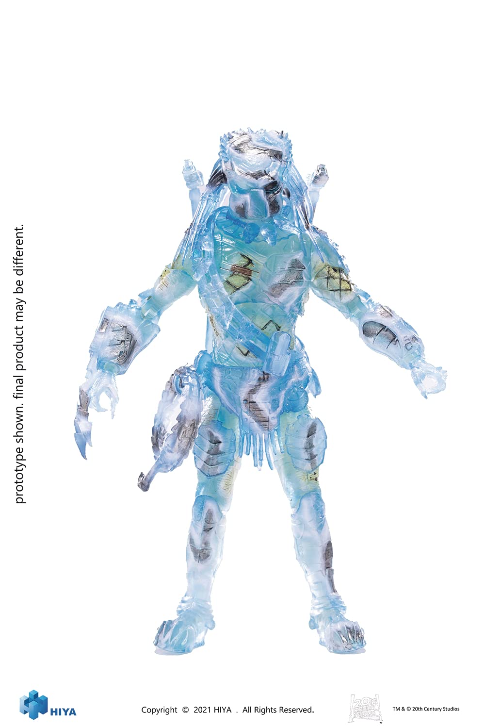 Hiya Toys Alien vs Predator Wolf Predator Figure 1:18 Scale, Multicolor, Model EMP0096, PVC Material