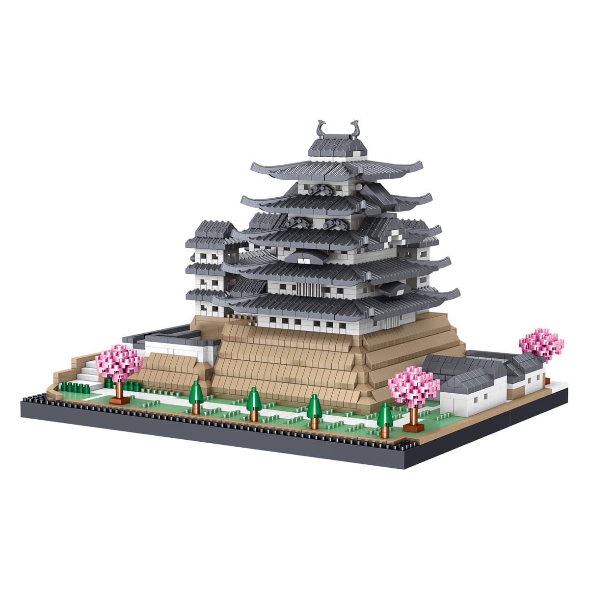 BDYDT Architecture Himeji Castle Micro Building Blocks Set (3037PCS) Build and Display This Famous Japanese Buildings Model- Fun Gift for Kid and mature-themed