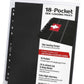 18-Pocket Side-Loading Supreme Pages Standard Size Black (10)