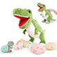 Morismos Giant Dinosaur Stuffed Animal,23.6'' Big Mommy Stuffed Dinosaurwith 3 Baby Dinosaurplush Toys & 3Eggs Plush Inside Its Zipper Tummy,Large Boy Girl Dinosaur Toysfor Kids Birthdaychristmas