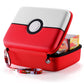 Tombert 800+ Carrying Case For Ptcg Trading Cards, Gifts For Boys, Hard-Shell Storage Box Fits Ptcg And Magic Mtg Cards, Holds 800+ Cards (Red&White-Xl)