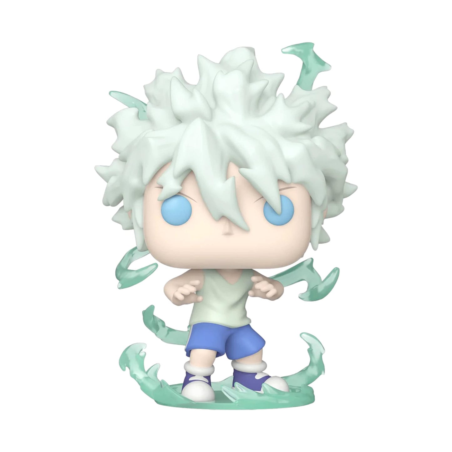 Funko Pop Hunter x Hunter Killua Zoldyck 'Godspeed' GITD Chase Figure - Light Blue, AAA Anime Exclusive