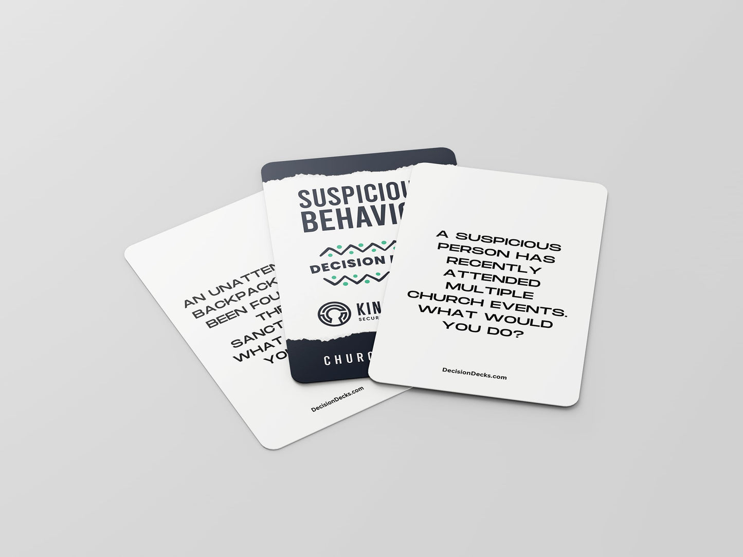 Decision Decks, 60 Church Security Suspicious Behavior Scenarios Cards To Enhance Critical Thinking Problem Solving And Decision