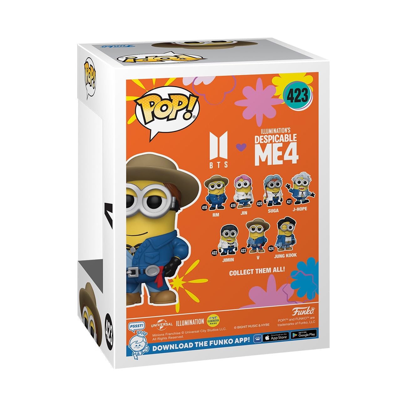 Funko POP! Collectible Vinyl Figure - Minions X BTS V - Multicolor - Model 85969 - Perfect Gift for Kids & Adults, Music & Movie Fans