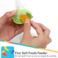 Nuby Nibbler Mesh First Soft Foods Feeder, 2Pk, Aqua & Green