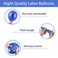 Outer Space Balloons, 55Pcs Galaxy Blue Balloons Metallic Black Purple Silver Balloons Blue And Purple Latex Balloons Pearl Blue