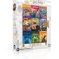 New York Puzzle Company 500 Piece Jigsaw Puzzle - Harry Potter Book Cover Collage by Mary GrandPré, Cardboard