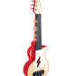 Hape Learn With Lights Electronic Ukulele Red | Leaning And Band Mode | Musical Instrument