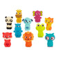 B. Toys B. – 10 Finger Puppets – Animal Finger Puppets – Fox, Panda, Hippo, Giraffe, Dog – Lion, Cat, Frog, Elephant, Owl – 10 Months + – Pinky Pals Crew