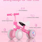 Lilian&Gema Colorful Lighting Baby Balance Bike For 1 Year Old Boys Girls, 12-24 Months Toddler Balance Bike, No Pedal 4 Wheels