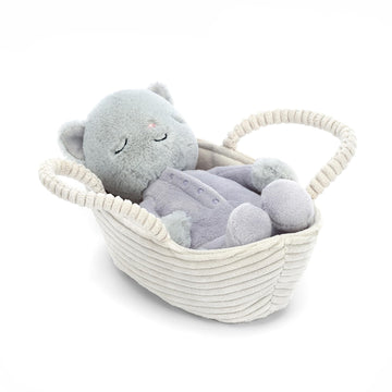Jellycat Rock-A-Bye Kitten Stuffed Animal, 8 Inches | Cats And Kittens Plush Toy | Classic Children'S Gift