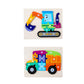Bnf Wooden Puzzle Toy Preschool Toy Montessori Blocks For Children Boy Girl Kids Excavator Baby | Toys For Baby | Developmental 