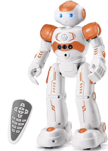 KingsDragon RC Robot Toys for Kids  Gesture & Sensing Programmable Remote Control Smart Robot for Age 3 4 5 6 7 8 Year Old Boys Girls Birthday Gift Present Orange
