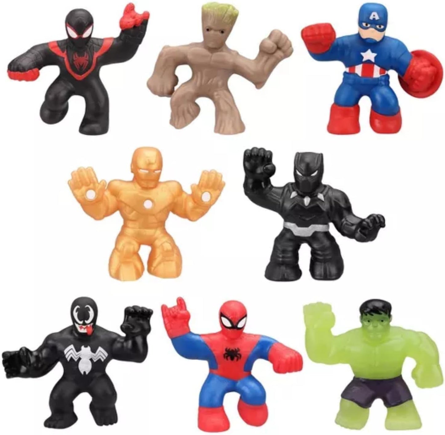 Heroes Of Goo Jit Zu Goo Jit Zu Marvel Minis S4 8 Pack,Black