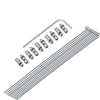 20Pcs Adjustable Pushrod Connector Linkage Stopper&F1.2Mm X L190Mm (7.5 Inch) Steel Z Push Rods Parts W/Storage Box For Rc Airpl