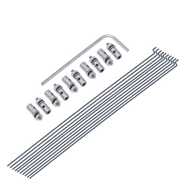 20Pcs Adjustable Pushrod Connector Linkage Stopper&F1.2Mm X L190Mm (7.5 Inch) Steel Z Push Rods Parts W/Storage Box For Rc Airpl