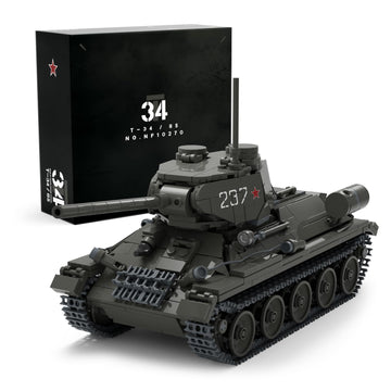 Nifeliz T34/85 Tank, Ww2 Military Tank Building Set For Adults, Collectible Army Model To Build And Display, Gift Ideal For Military Fans (818 Pcs, Nf10270)