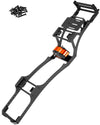 RCMYou RC Carbon Fiber Frame Chassis w/Gearboxes Upgrades Part for 1/10 Axial SCX10 SCX10 II 90046 90047 RC Crawler Car,Orange