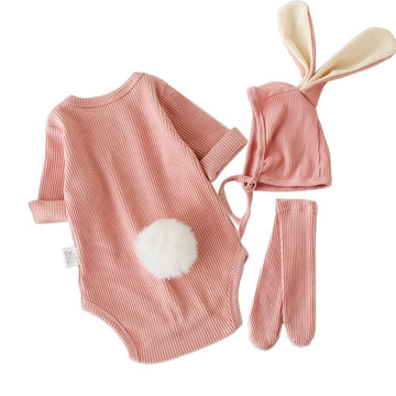 Acehcear Baby Boys Girls Bunny Outfit My First Easter Costumes Infant Newborn Bodysuit Romper With Long Ear Hat 12-18 Months Pin