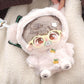 Niannyyhouse 20Cm Plush Doll Clothes Rabbit Bear Coat Glasses Satchel 8In Doll Dress Up (Brown)