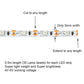 elechawk LED Light Strip for RC Fixed Wing Airplane Flying Wing Plane AR Wing Drone Model Car Truck (Yellow)