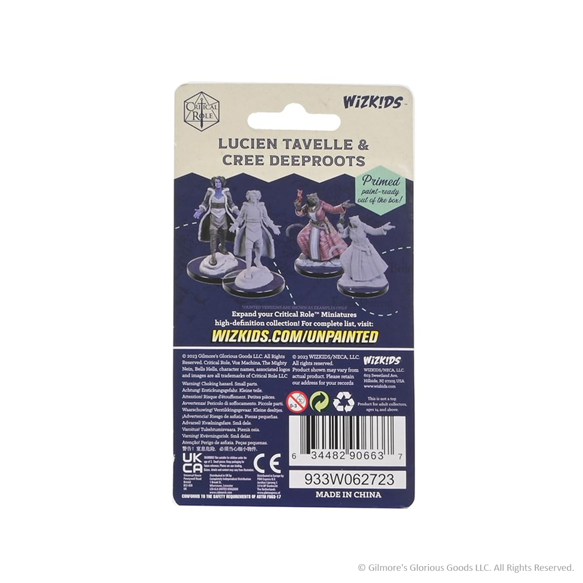 Wizkids Critical Role Unpainted Miniatures: Lucien Tavelle & Cree Deeproots Figures